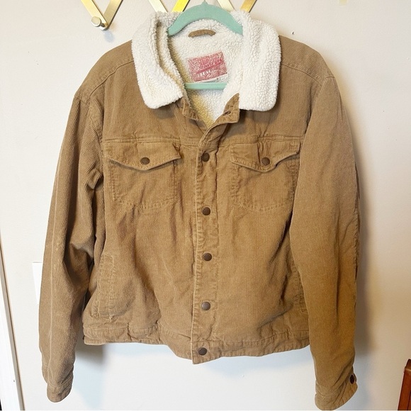Vintage Brooklyn Cloth MFG company corduroy Sherpa lined barn jacket - Picture 1 of 7